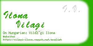 ilona vilagi business card